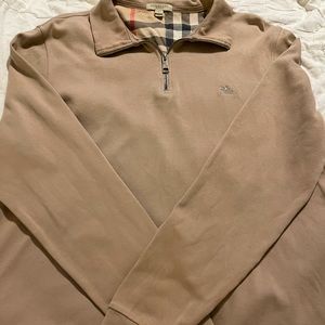 Burberry Quarter Zip Sweater